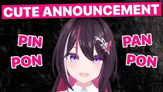 AZKi's Cute Announcement (AZKi / Hololive) [Eng Subs]