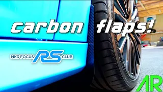 CARBON FIBRE FRONT ARCH GUARDS / MUD FLAPS INSTALL! | FOCUS RS CARBON PART 7