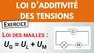 Tension électrique : loi d'additivité (calcul) ✏️ Exercice | Physique Chimie