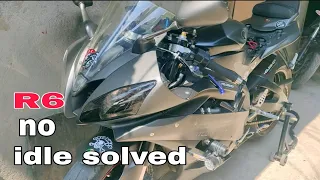 2007-2008 Yamaha R6 no idle  solved/fixed