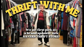 Thrift With Me ~Savers Thrift Store Grand Opening!~ Try On Thrift Haul