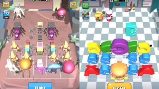 Merge Garten Of Banban 7 Vs Merge Alphabet Food Battle Max Level Gameplay