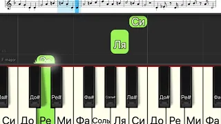 Как просто сыграть песню «Пусть всегда будет солнце» одним пальцем на пианино?