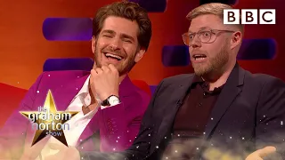 Rob Beckett shares method acting tips with Andrew Garfield | The Graham Norton Show - BBC