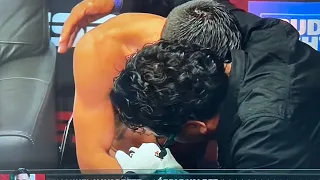 Oscar Valdez breaks down in tears after loss to Emmanuel NAVARRETE