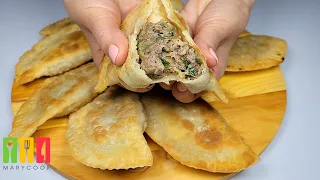 How to Make russian Chebureki | quick and delicious recipe | Easy recipes | MARYCOOK !