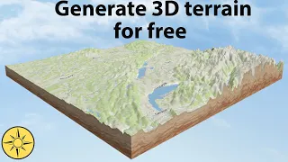 Generate 3D terrain for free without software