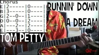 Tom Petty Runnin Down a Dream Guitar Lesson Chords & Tab Tutorial