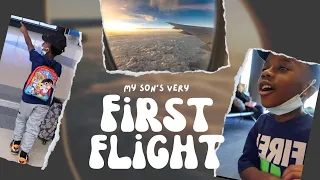 First-Time Flyers: Watch My Son's Adorable Reaction to Flying! VLOG