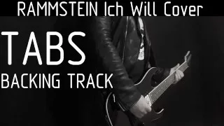 Rammstein Ich Will instrumental cover with tabs, backing track and lyrics