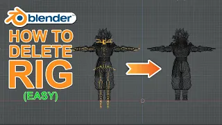 How to Remove/Clear/Delete Rig from a Character (Step-by-Step) - Blender Tutorial for Beginners