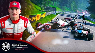 СЕРЬЕЗНАЯ АВАРИЯ В СПА - КАРЬЕРА F1 2020 #135