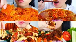 LOTS OF CHILLI MUKBANG HUNGRY OLIVIA ASMR INDONESIA COMPILATION #mukbang #asmr #compilation