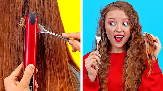 SUPER TRIKI Z WŁOSAMI || Fajne i proste pomysły na fryzury dla dziewczyn z 123 GO!