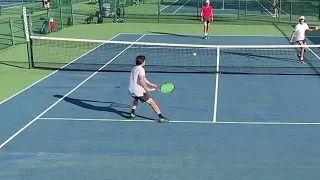 Easily the luckiest tennis shot you’ll see today