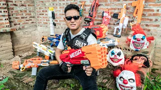 LTT Films :  Suicide Squad S.E.A.L X Nerf Guns Fight Crime Group ROCKET Mask Dangerous Prey