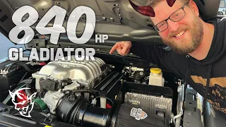 EPIC Demon Engine Conversion in a Jeep Gladiator Mojave / Part 2 - Final Build & First Start