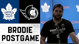 T.J. Brodie Post Game | Ottawa Senators @ Toronto Maple Leafs - January 1, 2022