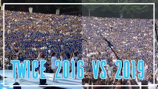 TWICE "CHEER UP" IN AKARAKA(아카라카) Comparison 2019 vs 2016