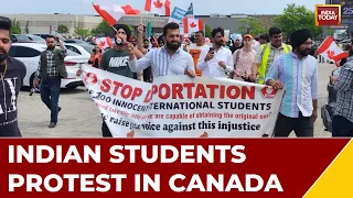 Canada Deportation Fear: Indian Students Protest After Immigration Fraud Comes To Light | Watch