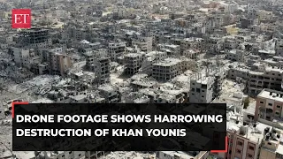 Israel-Hamas War Day 201: Drone footage shows harrowing destruction of Gaza's Khan Younis area