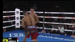 Teofimo Lopez disrespect  George Kambosos JR with a brutal Punch to the Face | Replay in Slow Mo