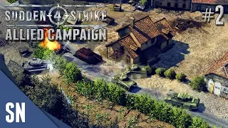 Battle #2: Hedgerows Battles! - Sudden Strike 4 - Allied Campaign Gameplay