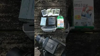 Loading Instax Mini film in a Square back (Binstax)