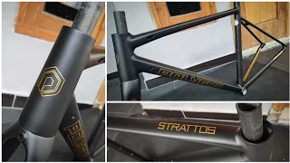 Simple Elegan‼️Custom Paint Polygon Strattos S4 Matte Black Gold