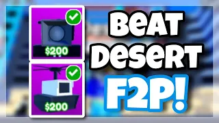How To Solo Desert F2P With 2 Epic Units Easily in Toilet Tower Defense! Best Way to Coin Grind!