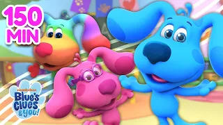 Blue Skidoos & Sing-Along! w/ Rainbow Puppy & Magenta! | 2+ Hours | Blue's Clues & You!