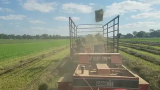 CASE IH 5240 Maxxum on Small Square Baler