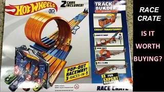 Hot Wheels - RACE CRATE Review & Race - Part of Track Builder System