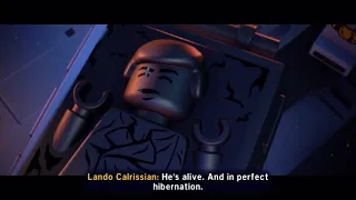 Han Solo gets frozen in carbonite (cutscene clip) Lego Star Wars: The Skywalker Saga