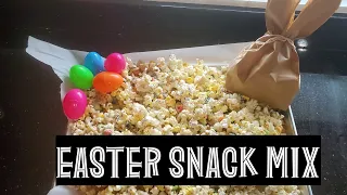 DIY EASTER SNACK MIX: with cute bunny bag craft