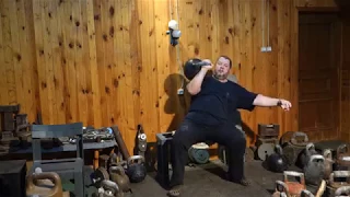 70,4 KG KETTLEBELL ONE HAND CLEAN AND PRESS LONG CYCLE SEATED 3REPS ЖИМ ГИРИ 70КГ СИДЯ ПО ДЦ 3 РАЗА