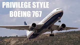 CLOSE-UP BOEING 767 TAKEOFF! - Split Airport SPU/LDSP