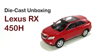 Welly NEX Lexus RX 450H Unboxing Diecast Toy Car (Dark Red)