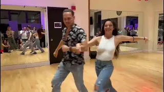 Ryel and Jessica- Zenzouk's Neo Lambada Dimension demo  at Zenzouk's Montlhy social 2022