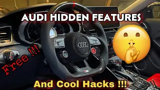 (AUDI) TOP 10 BEST HACKS FOR YOUR AUDI !!!! In 5 minutes