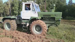 T-150K plowing/aršana