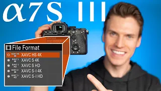 A7S iii Video Settings Guide. What video settings does the Sony A7S iii have? A7S iii file formats