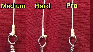 Fishing knots/how to tie a swivel (3,swivel knots)