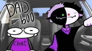 POV Ranboo is your dad and he is driving you to school [ animatic ]