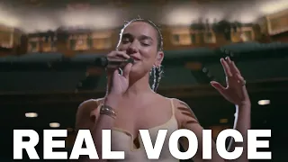 Dua Lipa Real Voice (No Autotune)