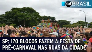 SP: 170 blocos fazem a festa de pré-carnaval nas ruas da cidade | SBT Brasil (11/02/2023)