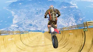 GTA 5 Crazy Jumps with Motorcycle #1 (GTA 5 Fails Funny Moments)