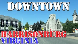 Harrisonburg - Virginia - 4K Downtown Drive