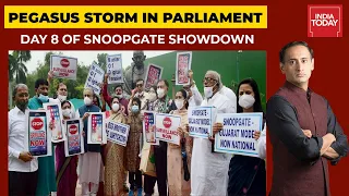 Pegasus Snoopgate Row Continues In Parliament, No Breakthrough In Govt-Opposition Huddle | Newstrack