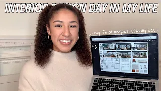 INTERIOR DESIGN DAY IN MY LIFE | finally showing you my final project